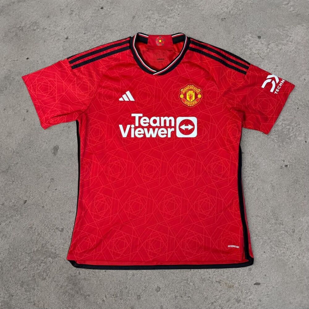 Manchester United 2023-2024 Home Soccer Jersey Football Shirt Kit Size Men’s XL